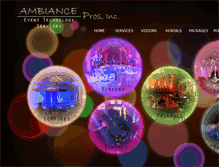 Tablet Screenshot of ambiancepros.com